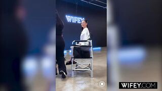 WIFEY Tight Hotwife Kitana Collins Worships Giant BBC And Gets Railed, Her Husband Films It!