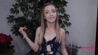 Step stepaunt and golden-haired friend seduce him into FFM 3-some
