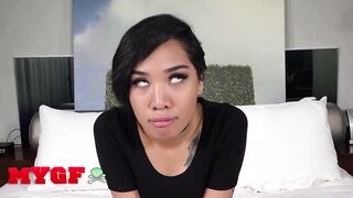 MY GF - Chick Gold Shows Ken Why She’s A True Fucking Machine In A Wild Bedroom Battle