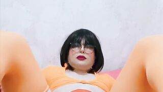 Velma cosplay t-gal ass-plug