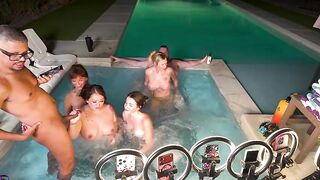 Hawt Tub Orgy With Syren De Mer, Deliah Grace, Tokyo Leigh, Becca Blair