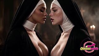 Lesbian Nuns AI Music Clip