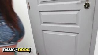 BANGBROS - Nuria Millan Gets Her Tight Ass Fucked After Showing Off Her Curves While Cleaning