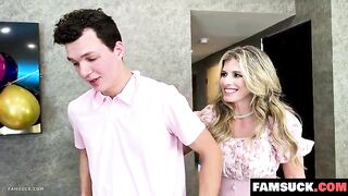 Claire Learns the Basics From Her Stepmom Then Fucks Her Stepbrother for His 18th Birthday