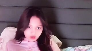 Sexually excited Malay fingers herself
