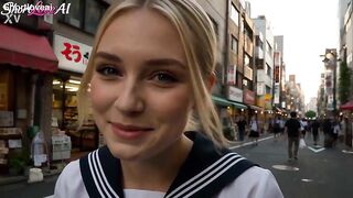 Mandie’s first Bukkake in Tokyo - AI GENERATED