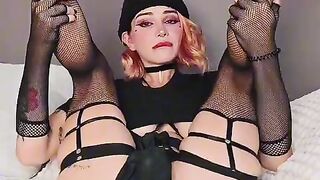 Emma Vai - Emo chastity T-girl submit to Big Black Sex-toy