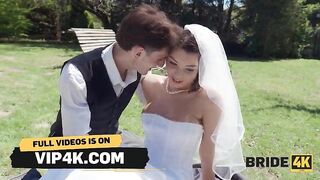 BRIDE4K. Hot Bride Tries two Jocks