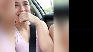 Abbie Maley’s Car Ride Turns Into a Parking Lot Oral-sex