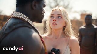 Sinless Tourist DESTROYED in an Interracial ANAL GANGBANG of Massive BBCs in Africa - Candy AI