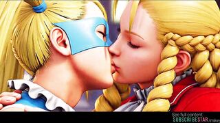 Lesbian AI grok Imagine episode from videogame street fighter 2 beauties Mika and Karin