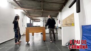 playing billiards while leaving Bad Melli completely exposed