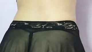Showing my ass with my thong