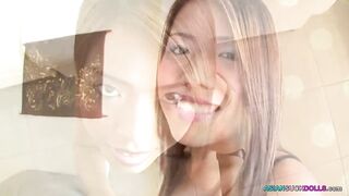 Thai cutie sucks weenie til it spurts
