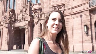 GERMAN SCOUT - REAL ANAL ORGASM OUTDOOR SEX FOR MINI TITS HOTTY MINA AT STREET CASTING