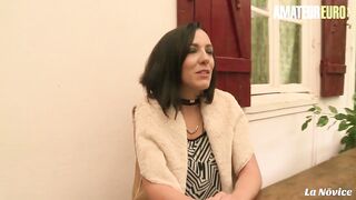 LaNovice - Mya Lorenn Big Melons French MILF Takes a Big Penis Outdoor in her Tight Booty