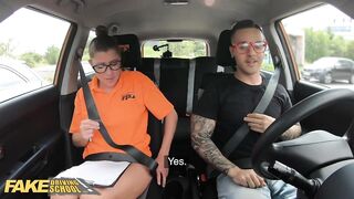 Driving School Hard Rough Sex for Hawt new Instructor Elisa Tiger