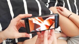 I Introduce Porn to my Stepsister: she Squirt all over the Bed