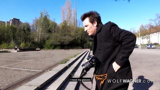 JezziCat follows stranger to get drilled! WOLF WAGNER