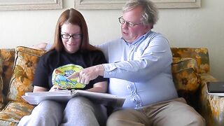 Chub Daddy Bear fucks friends daughter and cums inside her