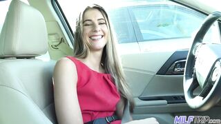 Hot young mother Tara blows a stranger in his car on lunch break
