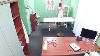 Nurse fucks patient while doctor is out