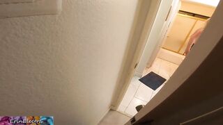 Stepson watches stepmom taking off her lingerie, then has sex