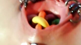 Incredibly bizarre pierced vaginal insertions