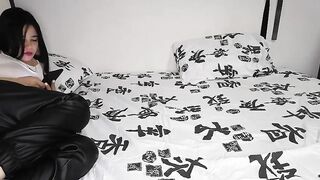 One Time this playgirl gets lustful, wicked brunette doesn't mind cheating on her boyfriend, until she cums