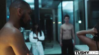 Pro homewreckers lena paul and abigail mac tempt fortunate bloke on mission