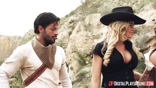 A wild west gal fucks a criminal for her life