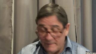 Old chaps gang fuck naughty youthful hotty Lucianna