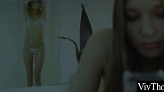 Cute sexy lesbians warm each other up with voracious snatch eating passion