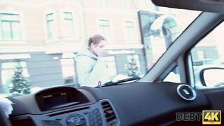 DEBT4k. twenty year old barmaid snatch screwed by the debt collector