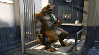 Huge yiff Bamwuff wolf knot dick growth, cums everywhere (4K 60fps H0rs3)