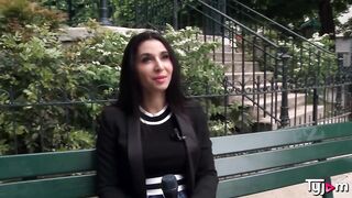 Hot Gypsy Angel Dóra visiting Paris and get drilled in every hole