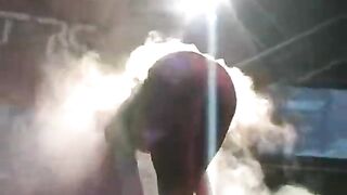 Greater amount Amazing than a car show - Hotty Dark toying on stage (Gal Dark)