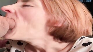 long version dentures out for toothless gum job and surpise