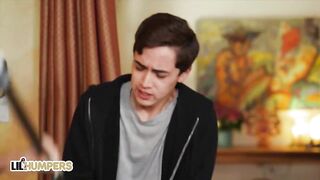 LILhumpers - Busty Golden-haired Nicolette Shea Banged on a Leather Bed