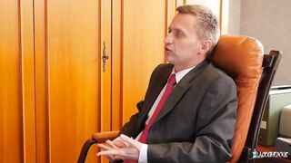 Mina Sauvage is having anal-act of love with a principal and enjoying every single second of it