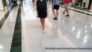 Geek teen girl suck my big knob in a public fitting room - Made in Canarias