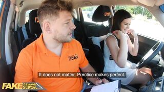 Fake Driving School Learner little Eliss has serious Oral-job Job Skills
