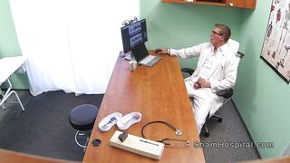 Lustful doctor records sex with sexy patient