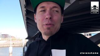 German MILF Julia Exclusiv Receives a Warm Cum on her Big Fake Breasts! Steven Shame Dating