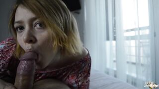 This Chick Caught Him jerkin off - Morning Sex with Amateur Hotty Ellie Dopamine