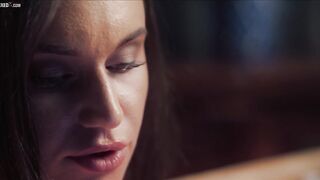 Horny stepdaughter caught watching porn by lesbian stepma