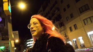 GERMAN SCOUT - INSANE PINK HAIR LATINA HOTTY LILIAN I EYE ROLLING ORGASM I PICKUP SEX
