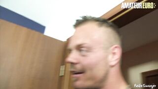 ReifeSwinger - Massive Tits German Mature Hardcore three-some with two Young Dudes - AMATEUREURO