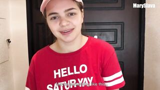 Delivery Gal gives Sloopy Oral pleasure Job and Screws with his Client