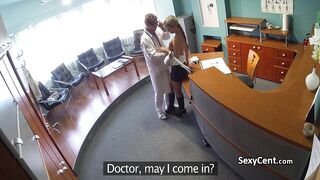 Blonde deep banged in hospital